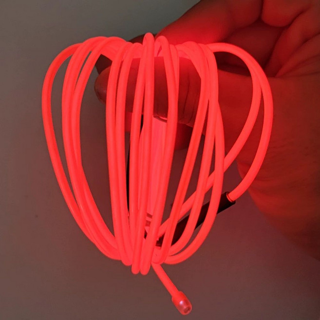 LED바 DIY 광섬유 3V 배터리 /1m LE 110vB 네온 EL Adapter Wit, 1개