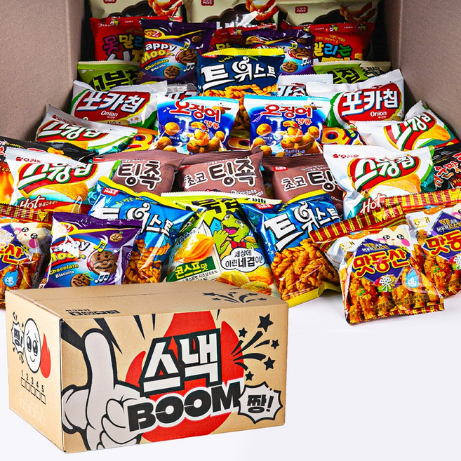 한봄 주전부리 과자박스 동아리 반 교실 미니 간식 모음 1161334, 단품
