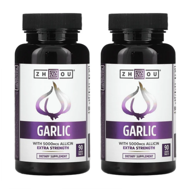 저우 뉴트리션 마늘 추출물 415mg 알리신 5000mcg 90정 X 2개, 2통 (90정＋90정) - 쿠팡