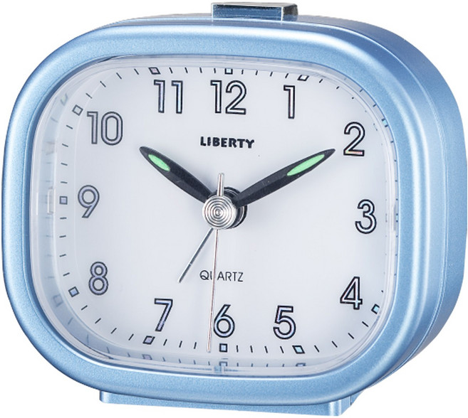 利百代 LIBERTY LY-2020CL 指針式靜音鬧鐘 簡約時尚, 藍