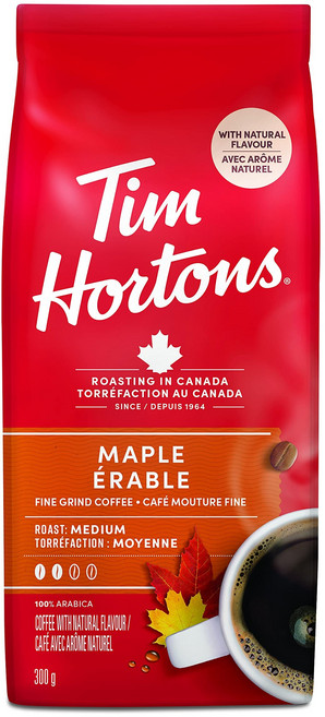 캐나다 국민커피 팀홀튼 Canada Favorite Coffee Tim Hortons Collection, 6.팀홀튼 메이플 미디엄(미세분쇄) 300g x 2개, 1개, 300g