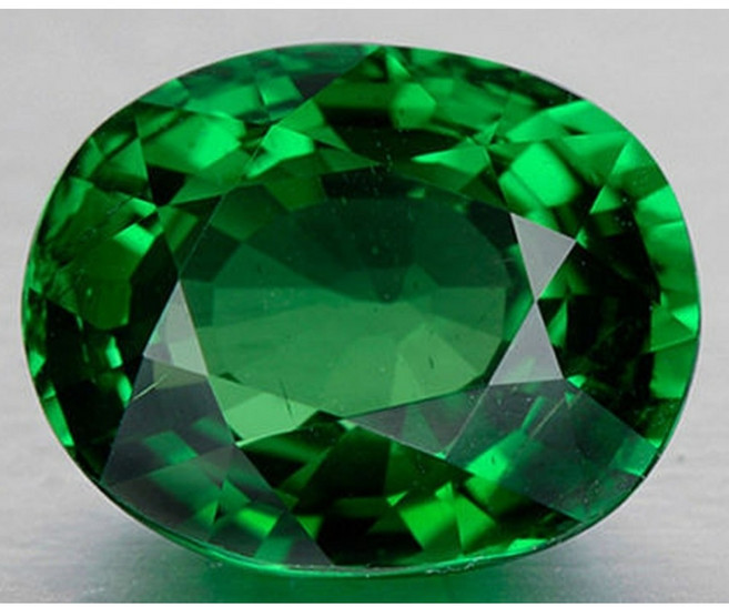 젬스톤 6.00 Cts 천연 보석 녹색 에메랄드 9x11mm 타원형 컷 탄생석