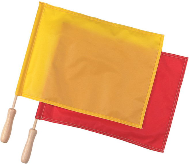마크워트 라인즈맨 플래그 선심기 2개입, Red, Yellow, 2개