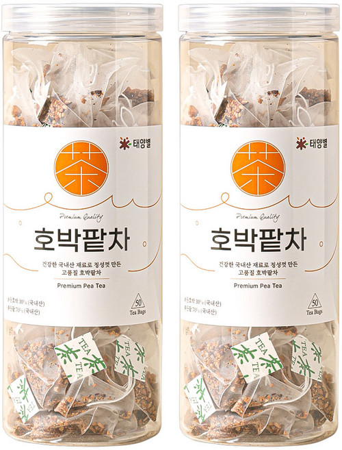 태양별 호박팥차 50티백 2통, 2개, 50개입, 1g