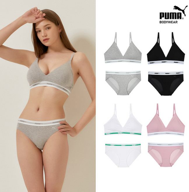 인기재입고 한정특가 [푸마] 프리미엄 코튼 브라팬티 풀세트