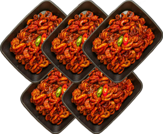 [당일제조]핫한쭈꾸미 순한맛 매운맛 특별양념 쭈꾸미볶음 밀키트 냉동, 5개, 300g, 1단계