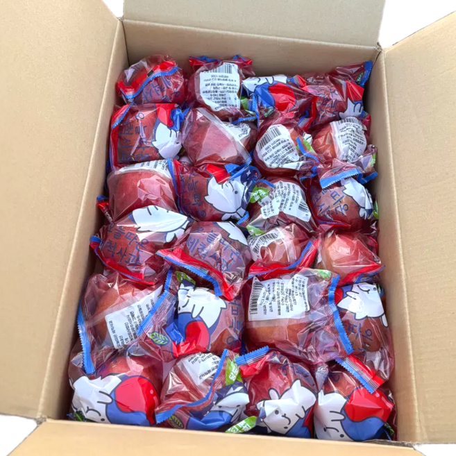 [재구매율1위] 거창 햇 부사 가정용 꿀당도 세척 사과, 1박스, 2.5kg(중과)