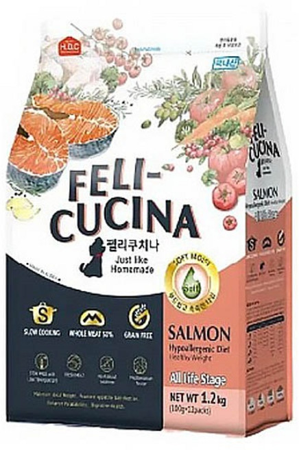 펠리쿠치나 성견용 강아지 소프트사료, 연어, 1.2kg, 1개
