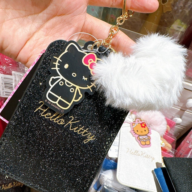 Hello Kitty 票卡夾 鑰匙圈 日本正版