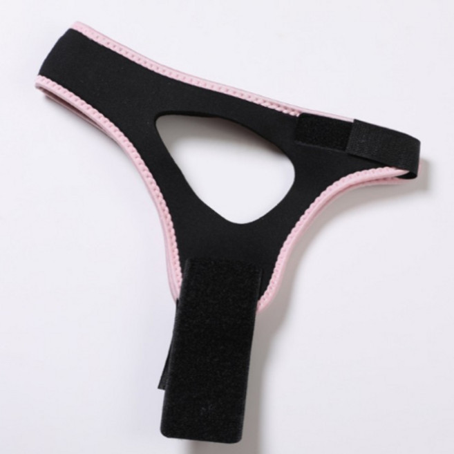 망고냥 이중턱 턱살 처진볼살 브이라인 리프팅 밴드, 핑크, 1개, 핑크