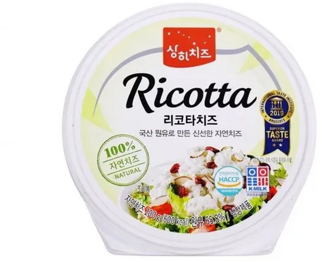 200G매일상하.냉장매일상하 냉장 리코타 치즈, 200g, 1개