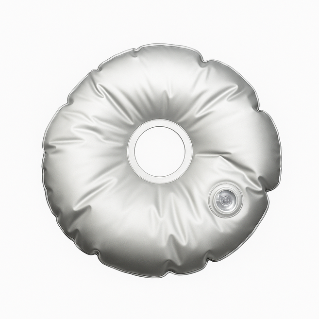 아띠꼴로 바람불어도 안전 파라솔 그늘막 물주머니 원형물백, 1개, 1단, 실버