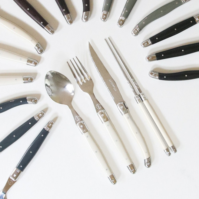 스페인 정품 까르투하 라귀올 양식기 세트 5컬러, 1세트, 디너세트 4종, 우드