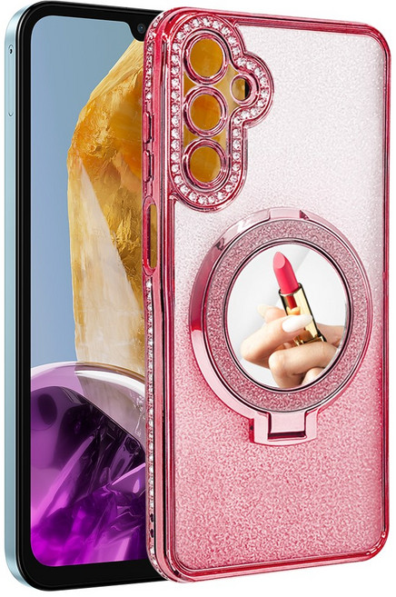 더조은셀러 스파클 거울 큐빅 스탠딩 케이스