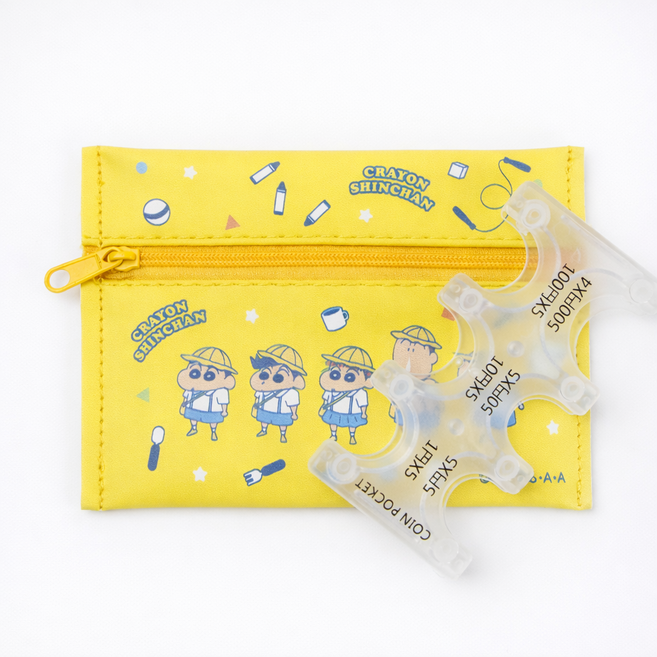 솔닷 짱구캐릭터 동전지갑 엔화동전케이스 포함
