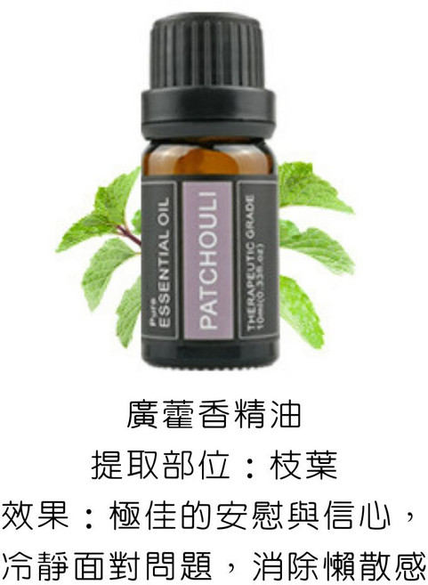 EasyDay 廣藿香精油 10ml SGS認證 適用水氧機加濕器 提升自信與平靜, 1件, 42.廣藿香精油／Patchouli