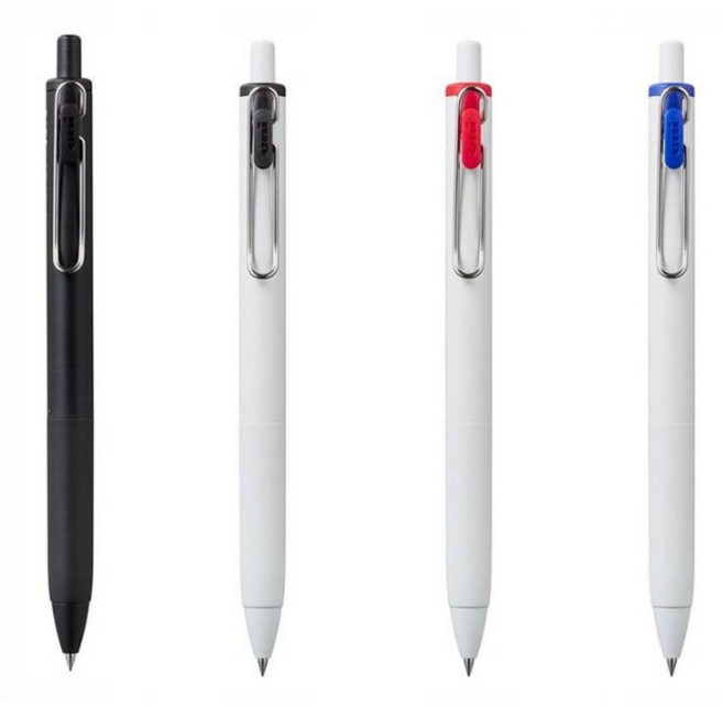 유니볼원 중성 잉크펜 0.5mm, 4색 혼합, 1세트