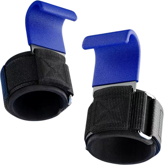 Mirsh 헬스 손바닥 보호 턱걸이 그립 스트랩 밴드, 2개, 블루