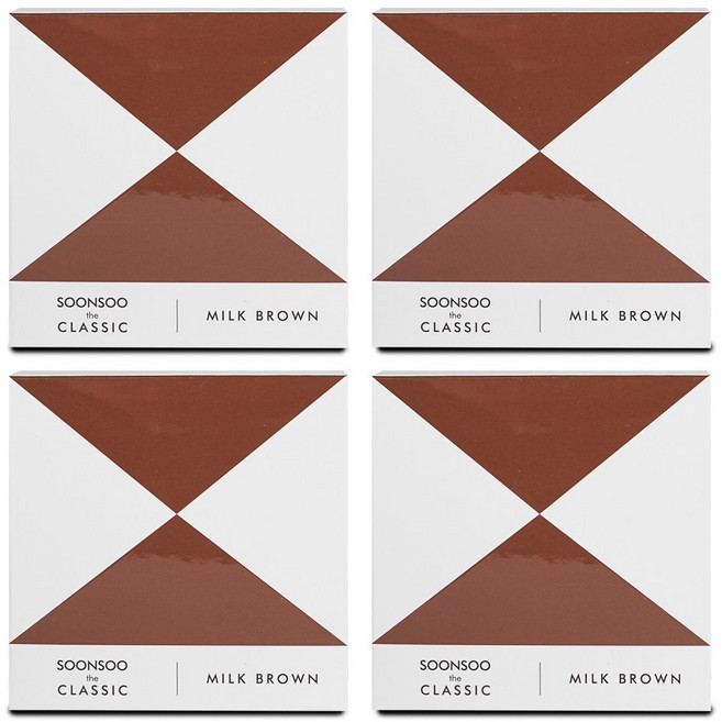 순수 더 클래식 염색약 염색제 140ml 새치염색 멋내기염색, 4개, 밀크브라운