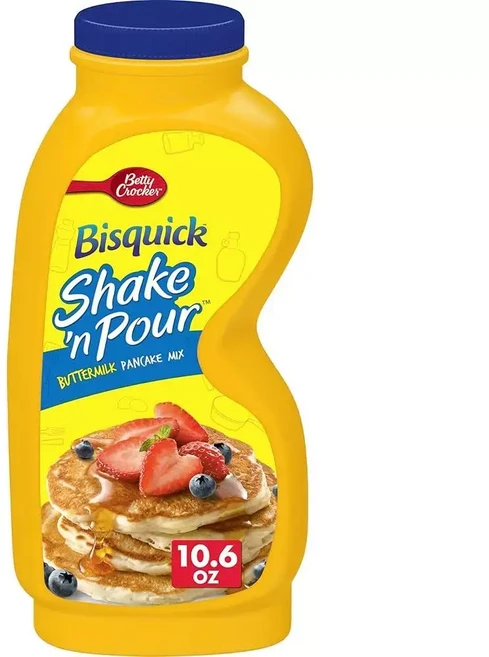 Betty Crocker Bisquick Shake 'n Pour 버터밀크 팬케이크 믹스 300.5g(10.5온스), 300.5g, 1개