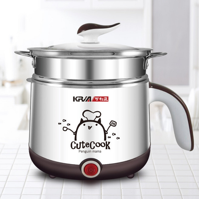 A-Q小家電 KRIA 可利亞 多功能美食蒸煮鍋 電火鍋 白色 KR-D036W