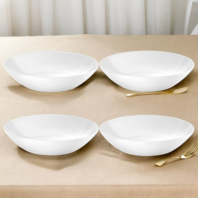 프랑스 필리빗 루나 세실 캡 플레이트 도자기 접시 23cm x4개 세트