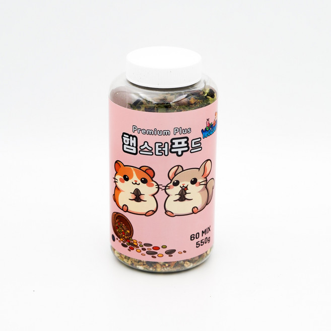 여주펫 프리미엄 60가지 곡물 햄스터푸드, 1개, 550g