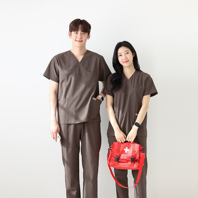 브이랩 남자 여자 병원 수술복 상하세트 의사 간호사 물리치료사 치과 유니폼 실습복