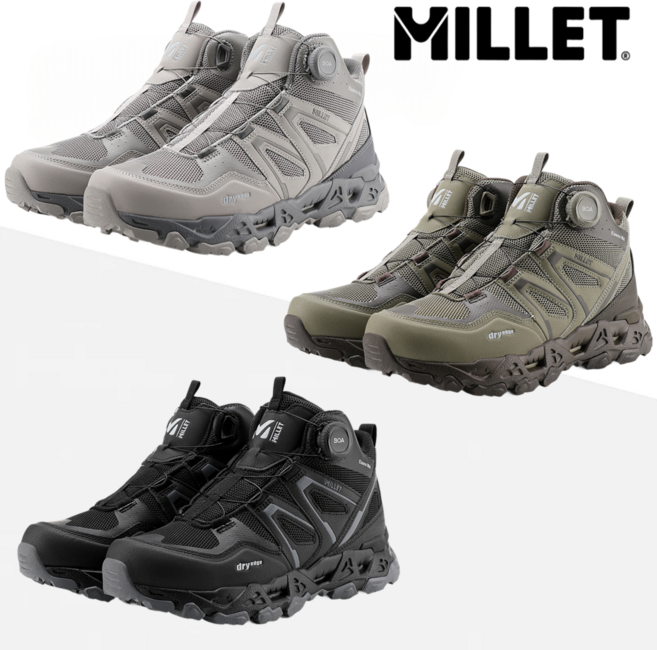 밀레 트레킹화 남성 보아 방수 발수 등산화 운동화 워킹화