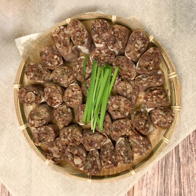 [고메팜스] 토종 순대 순대국 돼지 내장 모듬 부속 병천, 1개, 500g