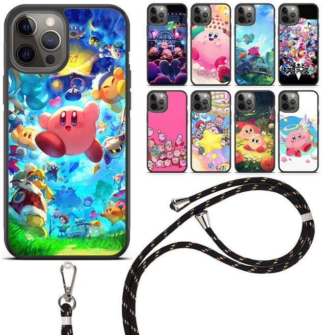 귀여운 별의커비 스트랩 케이스 AT-M130 M150 마이브키즈폰 포켓몬에디션2 3 시나모롤폰 잼폰2 잼폰3