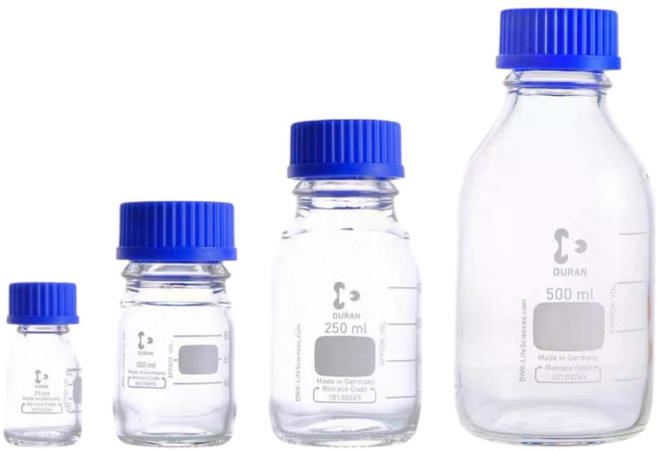 立騰玻璃 SCHOTT DURAN 德國血清瓶 藍蓋 GL45 試藥瓶 寬口, 100ml, 1個, 100ml