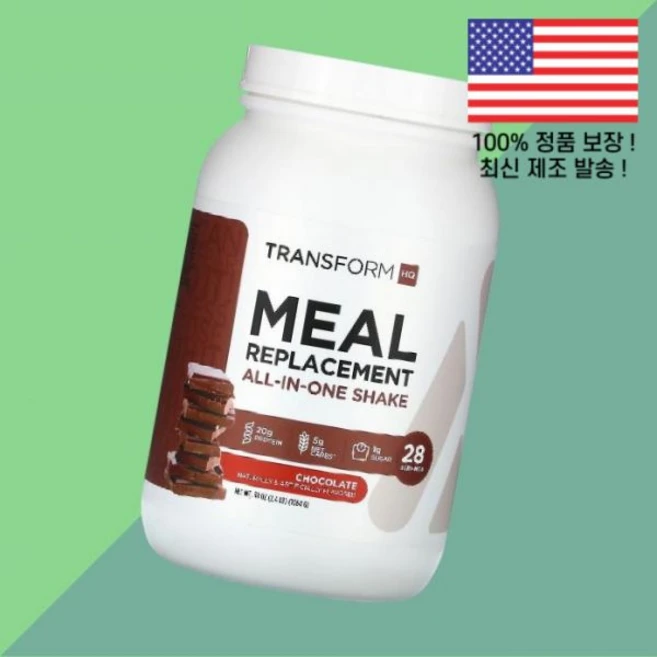 트랜스폼HQ 식사 대용 올인원 쉐이크 초콜릿 2.4파운드 38온스 1064g TransformHQ Meal Replacement All In One Shake Chocolate, 트랜스폼HQ 식사 대용 올인원 쉐이크 초콜릿 2.4파운, 1개 - 쿠팡
