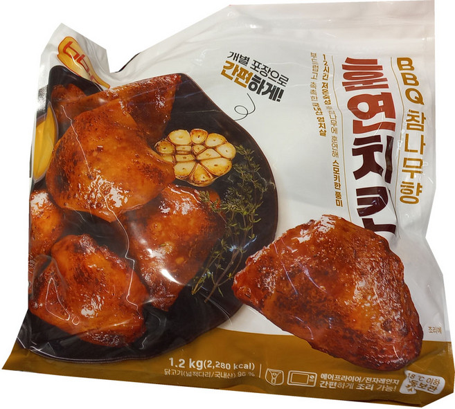 코스트코 BBQ참나무향 훈연치킨 아이스포장, 1개, 1.2kg