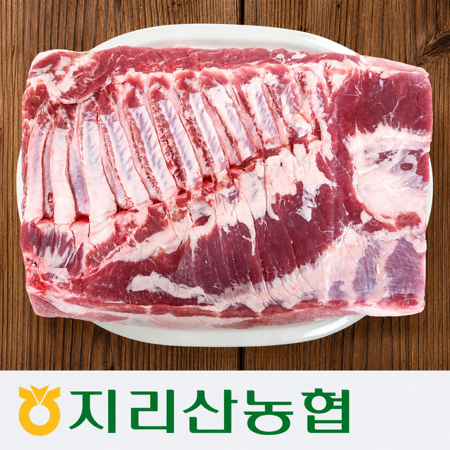 지리산농협 흑돼지 오겹살 (벌크 덩어리), 5kg, 1개