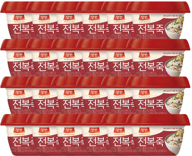 양반 전복죽, 287.5g, 24개
