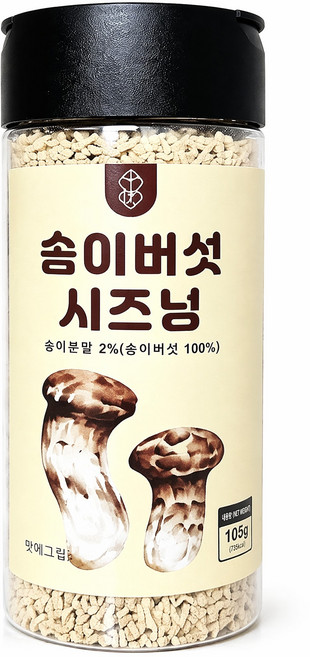 프리미엄 송이버섯 시즈닝 분말 105g 캠핑 만능 천연 조미료 가루, 1개