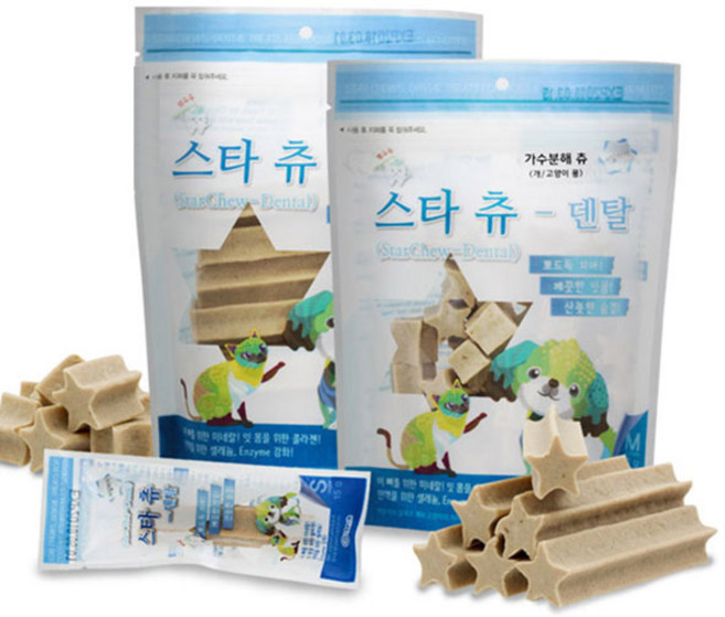 스타츄 덴탈껌 컷팅형, 1개, 180g, 덴탈