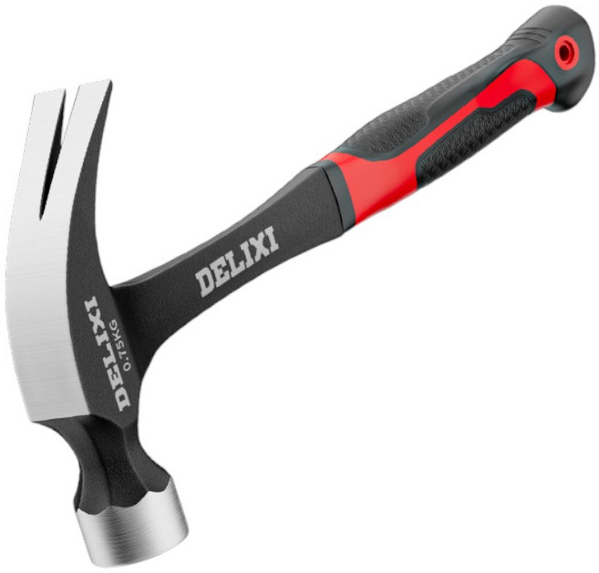 DELIXI 고탄소강 일체형 빠루망치 장도리 못고정, 1개, CMK-511-일반0.75kg