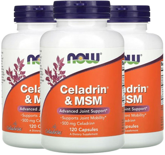 나우푸드 Celadrin & MSM 120 캡슐, 3개, 120정