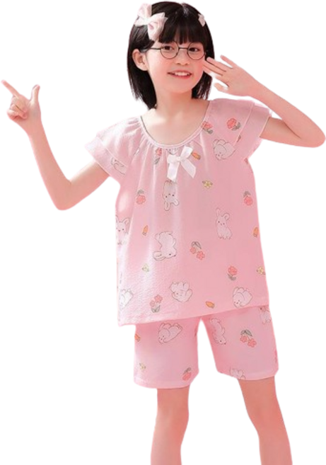 여아 남아 유아 키즈 어린이 아동 여자아이 남자아이 지짐이 여름 반팔 잠옷 파자마 상하세트 상하복