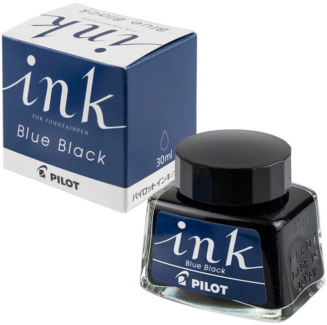 파이롯트 파이롯트 잉크 만년필 병잉크 30ml (INK-30), 1개, Blueblack(30ml)