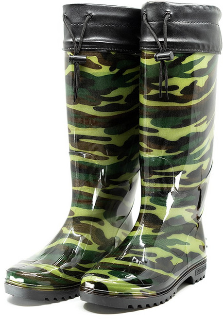 펭귄 얼룩무늬 카프 장화 고무장화 작업 농사 미끄럼방지