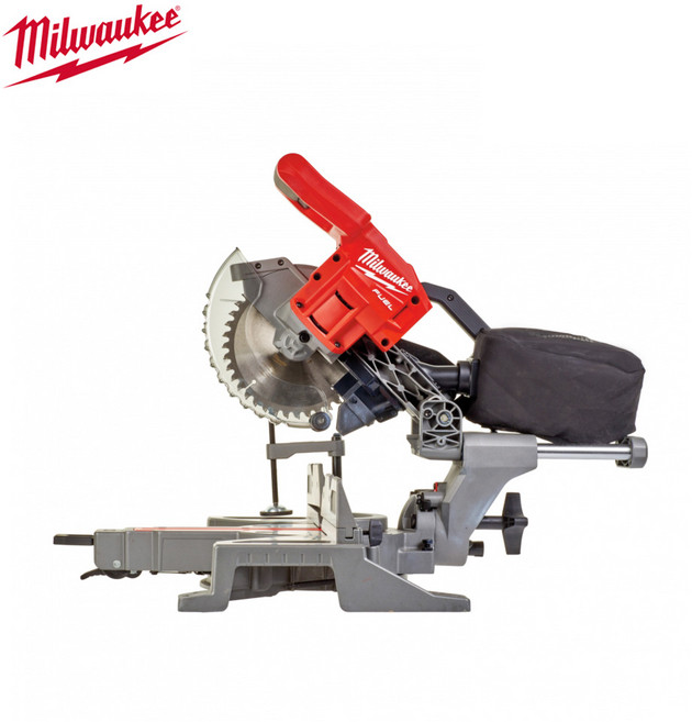 밀워키 M18 FMS190-0 충전슬라이딩각도절단기 본체 180mm 톱날포함 더스트백포함 18V 밀워키충전각도기, 1개