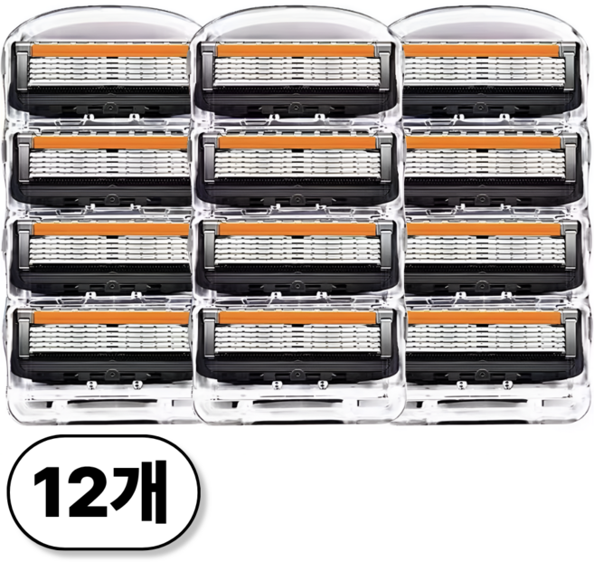 한솔템 5중 면도날 질레트 호환용, 3세트, 4개입