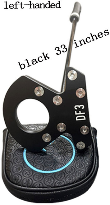 DF3 왼손잡이 골프 퍼터 제로 토크 저균형 33 34 35 36 인치 블랙 스틸 샤프트 포함, black 36 inches, black 36 inches