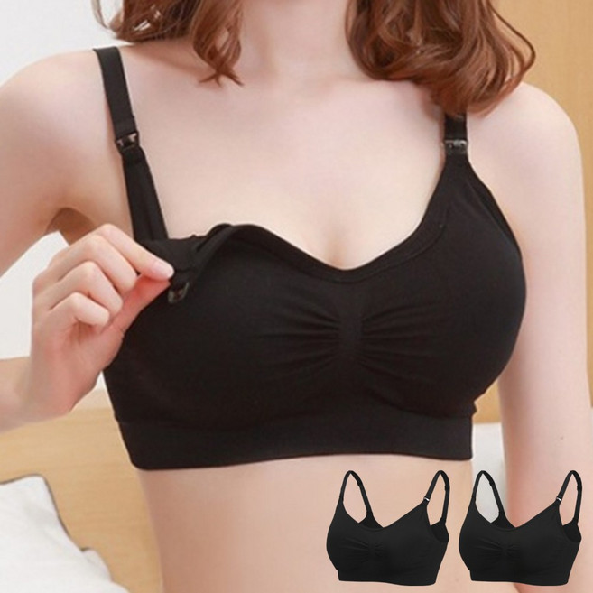 라온투유 편한 원터치 빅사이즈 수유 브라 2p