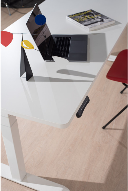 스마트닷 높이조절 모션데스크 듀얼모터 전동책상, 화이트1600, 화이트