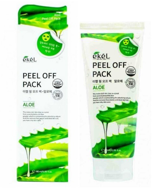 이켈 필 오프 팩 - 알로에, 2개, 1개입