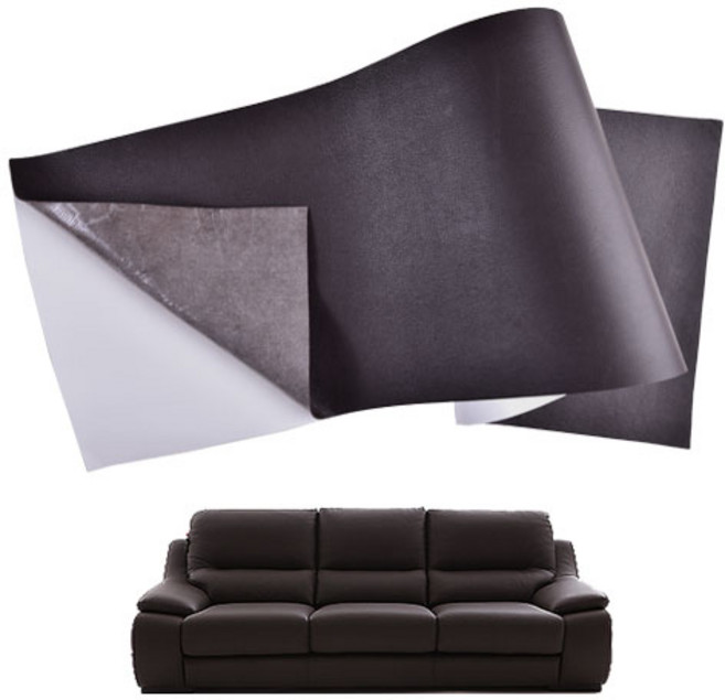 룽고가죽 100%천연 대형 가죽스티커 S7-소파 의자 가구 자동차시트 가죽안장 리폼 보수 수선 접착 시트지, 다크브라운